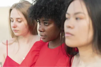 three women