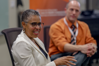 Mike Mackert and Dr. Jewell Mullen